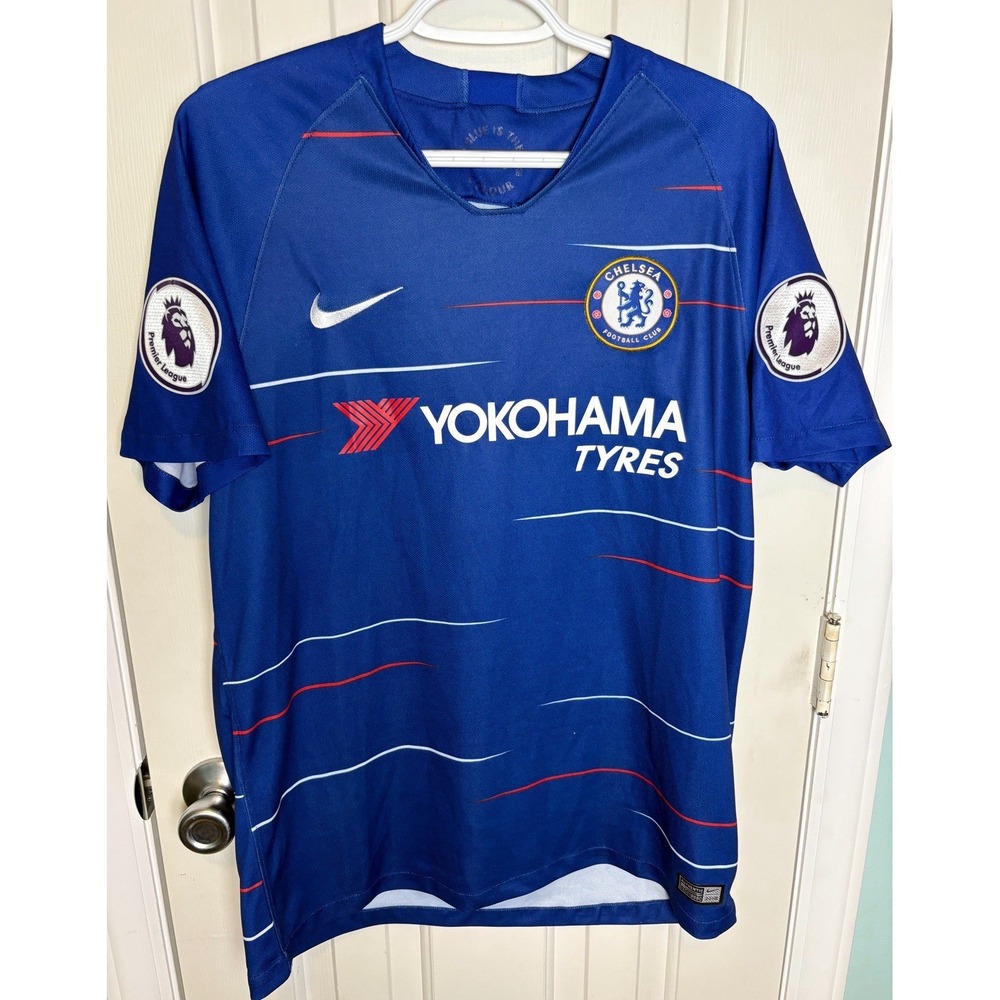 Nike 2018 - 2019 Chelsea FC Home Jersey Eden Hazard #10 Premier League Medium